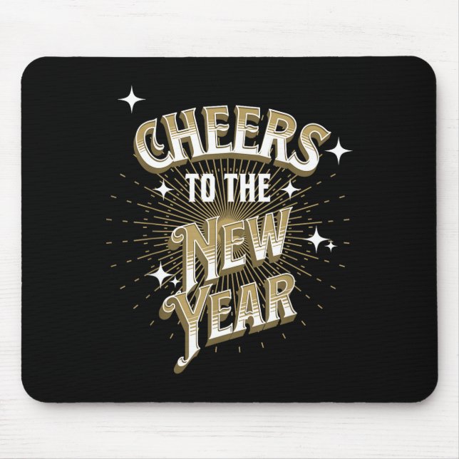 Tapis De Souris Happy New Year - Cheers To The New Year  (Devant)