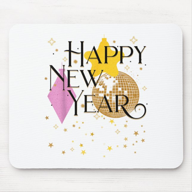 Tapis De Souris Happy New Years Eve Party Supplies 2026 Matching M (Devant)