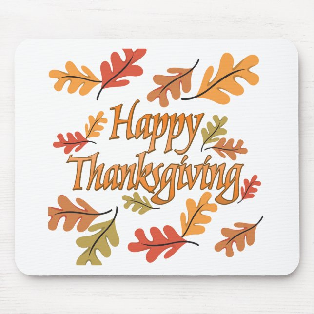 Tapis De Souris Happy Thanksgiving (Devant)