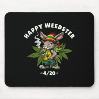 Tapis De Souris Happy Weedster Stoned Bunny Joint Easter Day 