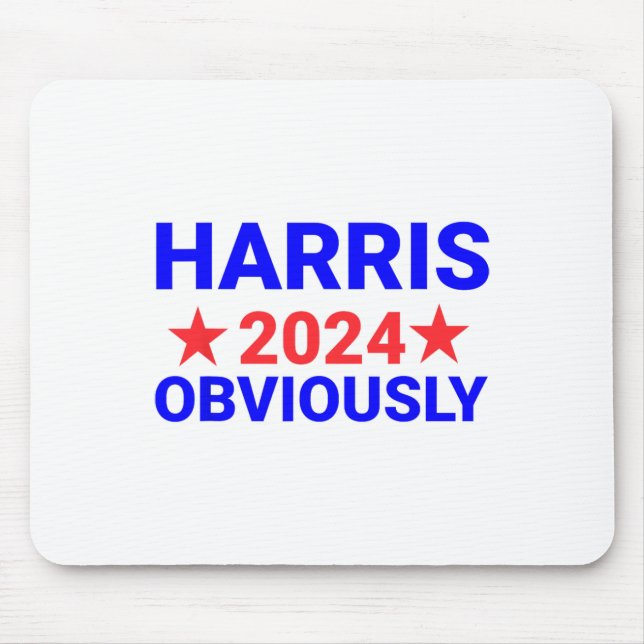 Tapis De Souris Harris Pour Le Président, Évidemment 1 (Devant)