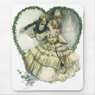 Tapis De Souris Harrison Fisher vintage, mariés de Noël