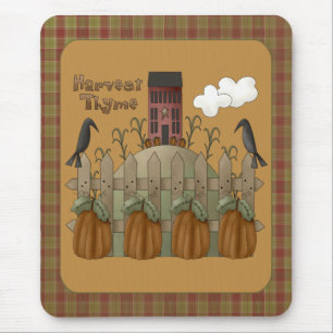 Tapis De Souris "Harvest Thyme" Automne Mousepad