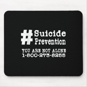 Tapis De Souris Hashtag sur la prévention du suicide _ Santé menta