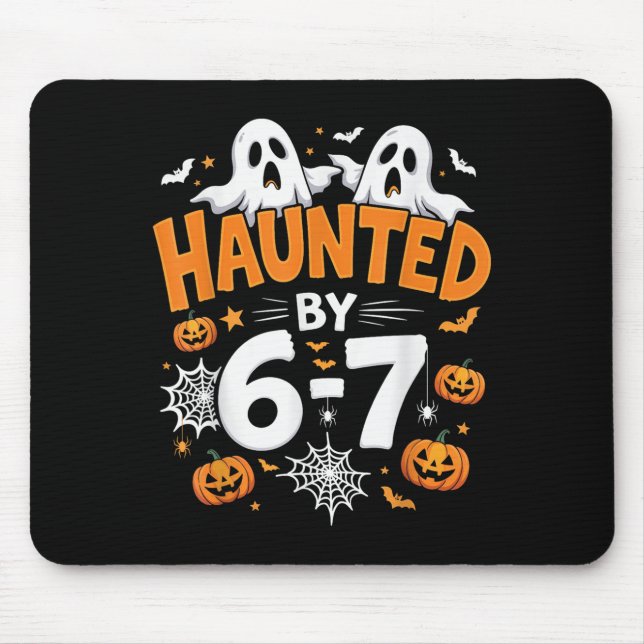 Tapis De Souris Haunted By 67 Funny Pumpkin And Ghost Halloween Co (Devant)