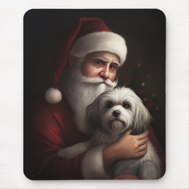 Tapis De Souris Havanais avec Noël Festif du Père Noël (Devant)