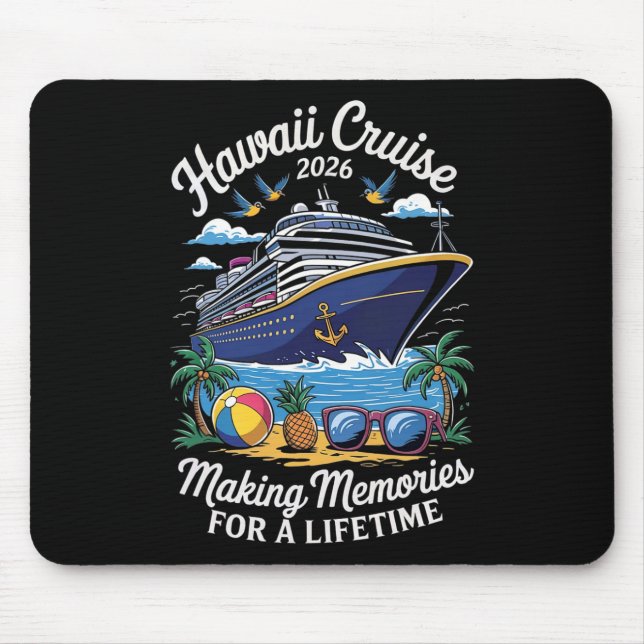 Tapis De Souris Hawaii Cruise 2026 Vacation Trip Matching Family G (Devant)