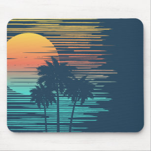 Tapis De Souris Hawaii Sunset Sunrise Graphic Topic Forêt tropical