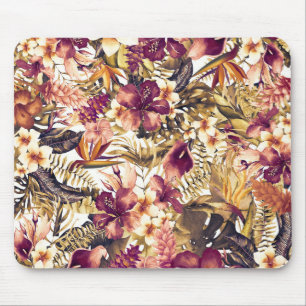 Tapis De Souris Hawaiian Golden Tropics Élégant Vintage moderne