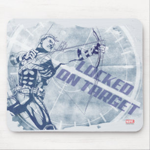 Tapis De Souris Hawkeye Verrouillé Sur La Cible