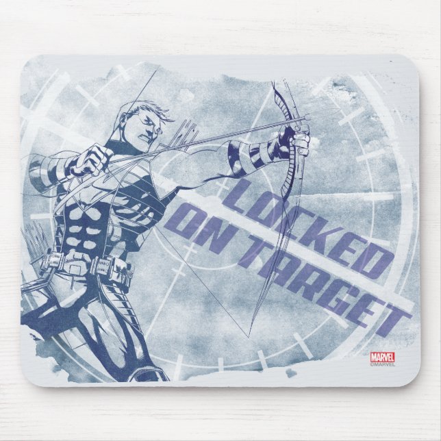 Tapis De Souris Hawkeye Verrouillé Sur La Cible (Devant)