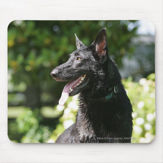 Tapis De Souris Headshot 2 de berger allemand (Devant)