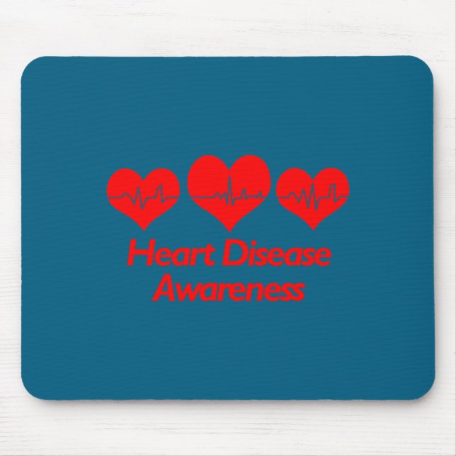 Tapis De Souris Heart Disease Awareness Shirt - Heart Health  (Devant)