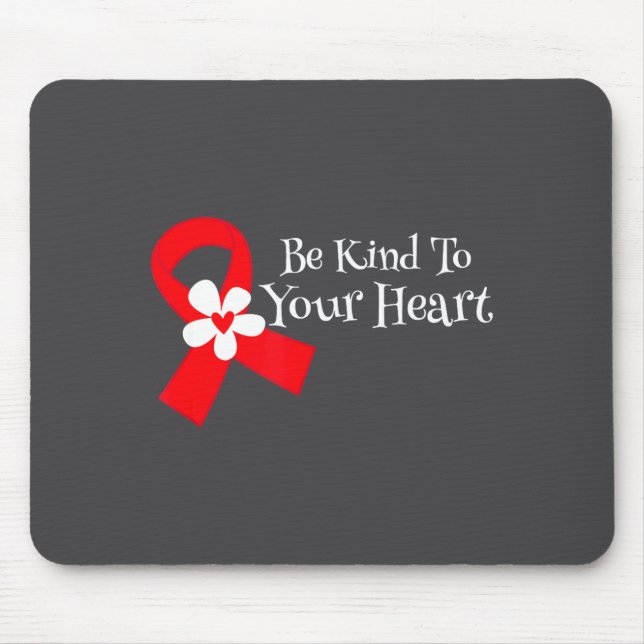 Tapis De Souris Heart Disease Awareness Shirt Heart Health Month  (Devant)
