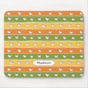 Tapis De Souris Heart Doodles nom personnalisé mousepad