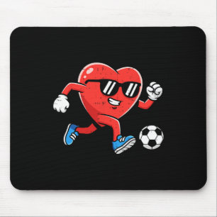 Tapis De Souris Heart Play Soccer Saint-Valentin Pour Adolescents