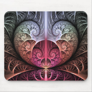 Tapis De Souris Heartbeat, Abstrait surreal Imaginaire Fractal Art