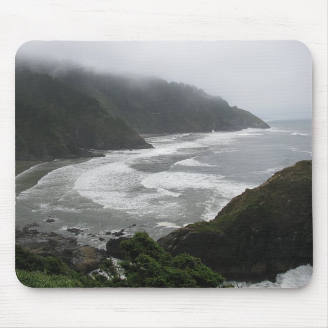 Tapis De Souris Heceta Head Lighthouse View Côte de l'Oregon (Devant)