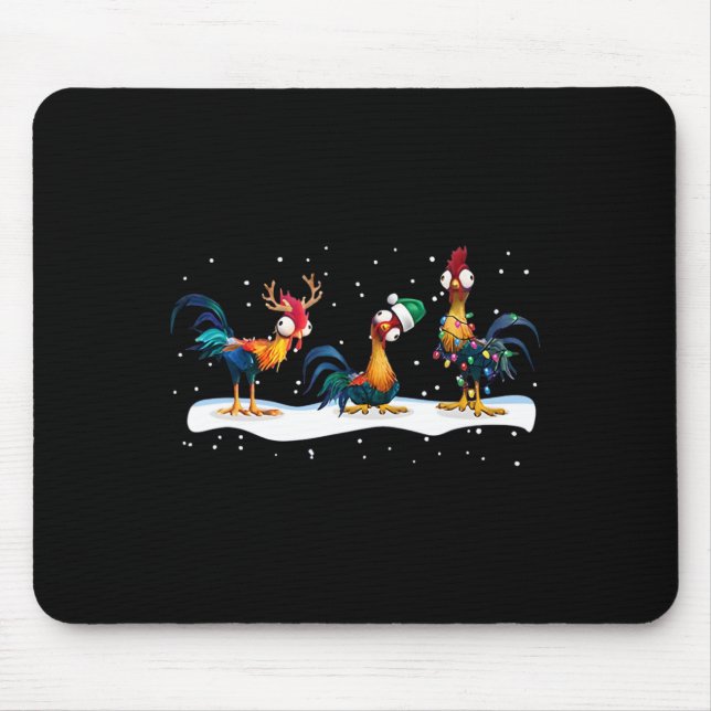 Tapis De Souris Hei Hei Chicken Christmas - Uni (Devant)