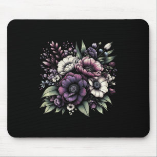Tapis De Souris Heimerheimer Purple Floral Pansy Démence Heimerhe