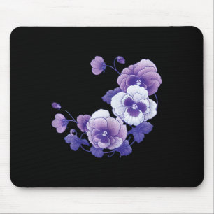 Tapis De Souris Heimerheimer Purple Floral Pansy Heimerheimer's Aw