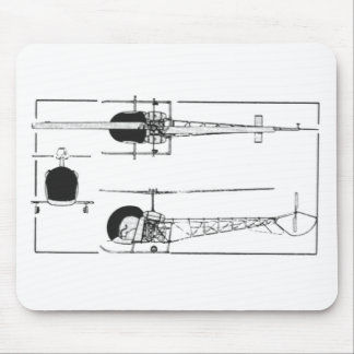 Tapis De Souris Hélicoptère de Bell 47