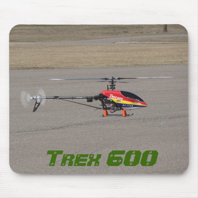 Tapis De Souris Hélicoptère de Trex 600 RC planant (Devant)