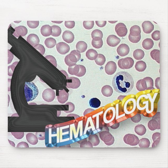 Tapis De Souris HÉMATOLOGIE - technologie Médicale - laboratoire (Devant)