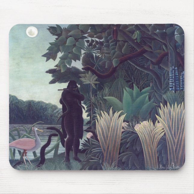 Tapis De Souris Henri Rousseau - Le Charmeur Des Serpents (Devant)