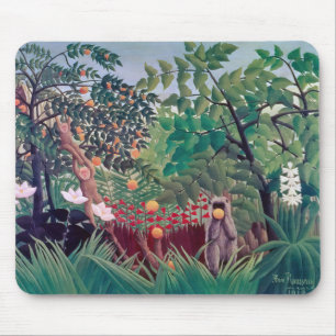Tapis De Souris Henri Rousseau - Paysage Exotique
