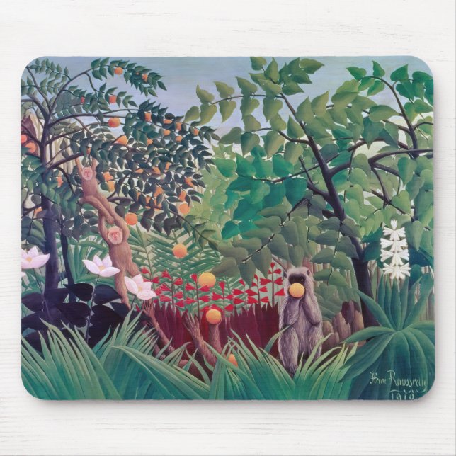 Tapis De Souris Henri Rousseau - Paysage Exotique (Devant)