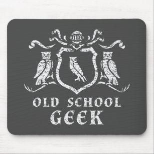 Tapis De Souris Heraldic Owl Geek Mousepad