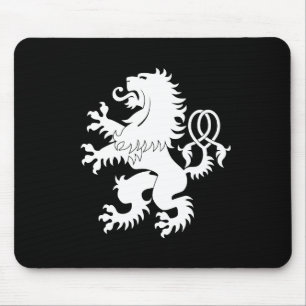 Tapis De Souris Héraldique effrénée croisée Mousepad de lion d
