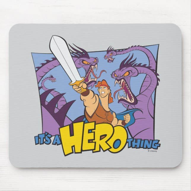 Tapis De Souris Hercules vs Hydra - It's a HERO Thing Mouse Pad (Devant)