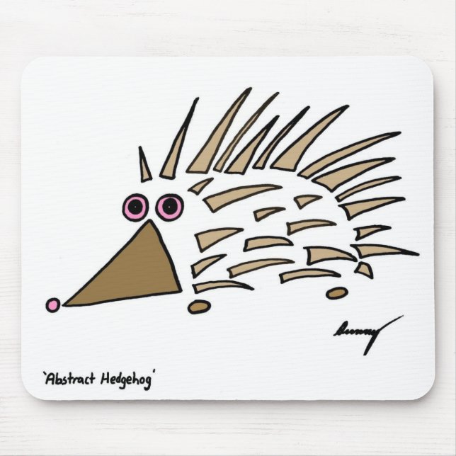 Tapis De Souris Hérisson Abstrait Mousepad (Devant)