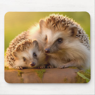 Tapis De Souris Hérisson animal sauvage beauté liberté nature art 