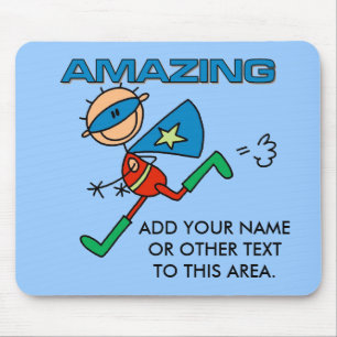 Tapis De Souris Héros extraordinaire personnalisable Mousepad de