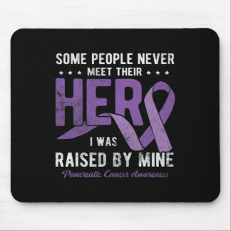 Tapis De Souris Héros J'Ai Été Élevé Par Mon Pancréatique Cancer A