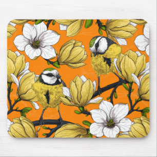 Tapis De Souris Heure du printemps en jaune