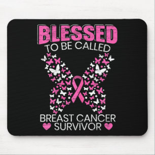 Tapis De Souris Heureux D'Être Appelé Cancer Du Sein Survivant Pin