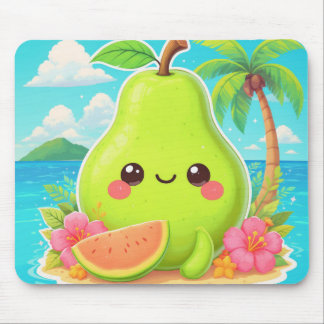 TAPIS DE SOURIS HEUREUX KAWAII HAWAI 