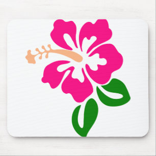 Tapis De Souris Hibiscus Fleur Tropic Bloom Botanique