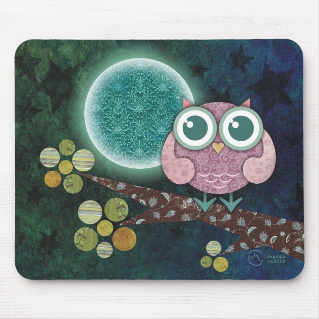 Tapis De Souris Hibou de minuit (Devant)