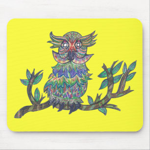 Tapis De Souris Hibou d'étincelle