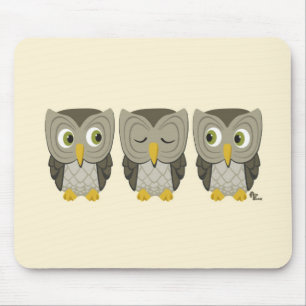 Tapis De Souris Hibou Mousepad