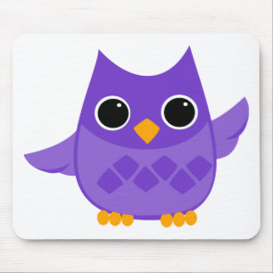 Tapis De Souris Hibou pourpre
