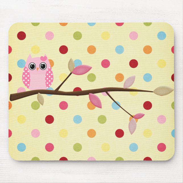 Tapis De Souris Hibou sage (Devant)