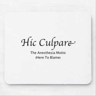Tapis De Souris Hic Culpare -- Expliqué