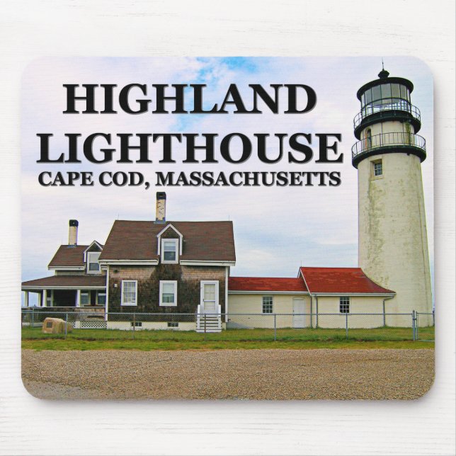 Tapis De Souris Highland Lighthouse, Massachusetts Mousepad (Devant)