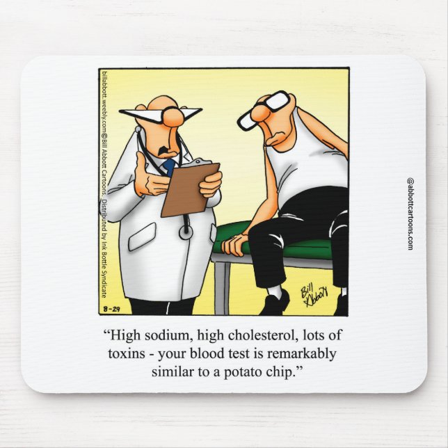 Tapis De Souris Hilarié Médicale Humour de souris (Devant)